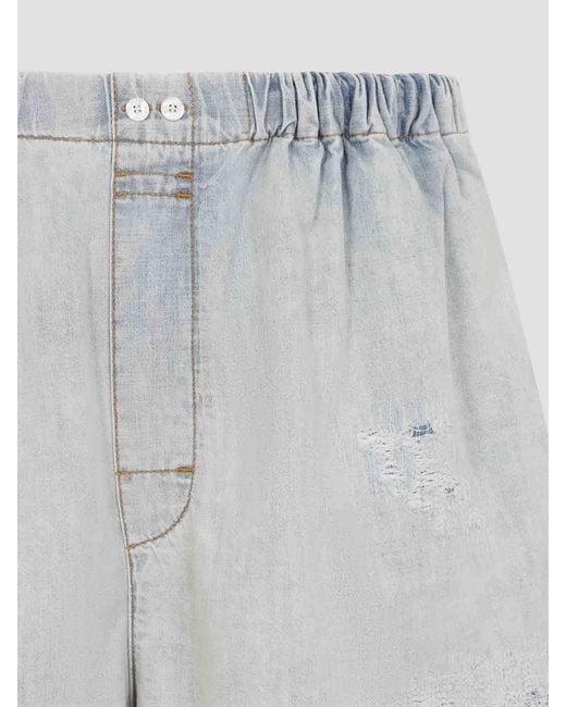 Acne Blue Shorts for men