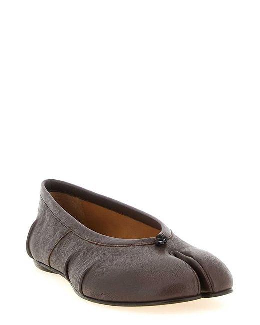 Maison Margiela Brown Tabi New Ballet Flats