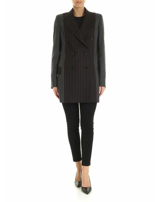 McQ Alexander McQueen Black Striped Blazer