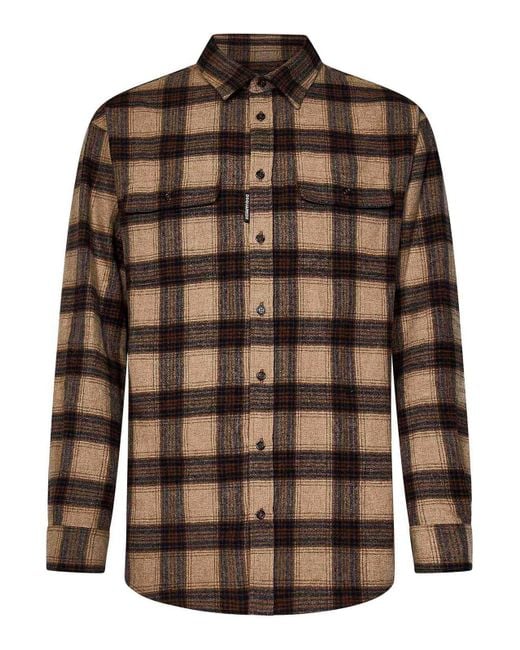 DSquared² Brown Shirts for men