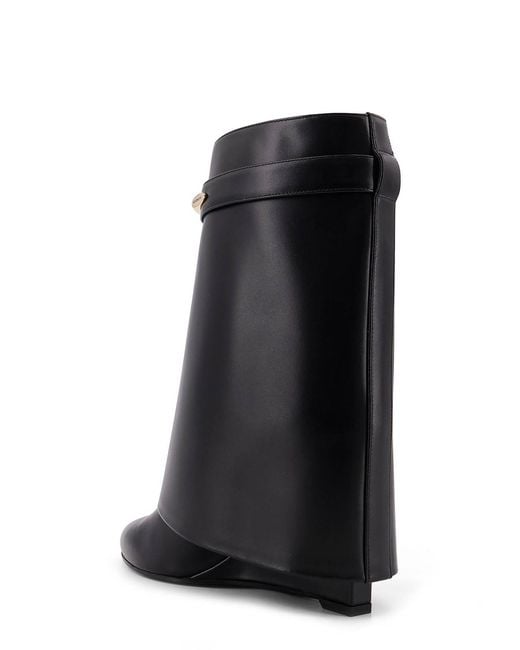 Givenchy Black Shark Leather Boots