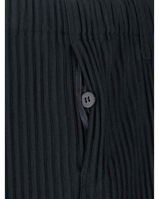 Homme Plissé Issey Miyake Black Pants for men
