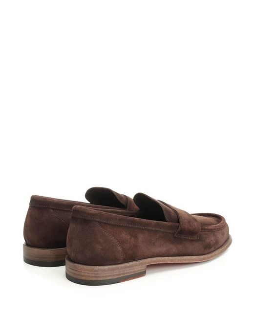 Corvari Brown Suede Moccasin for men