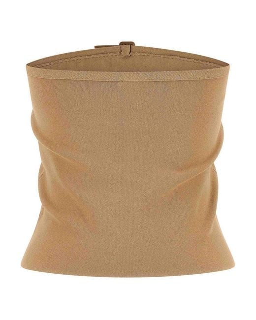 Courreges Natural 'Buckle' Top