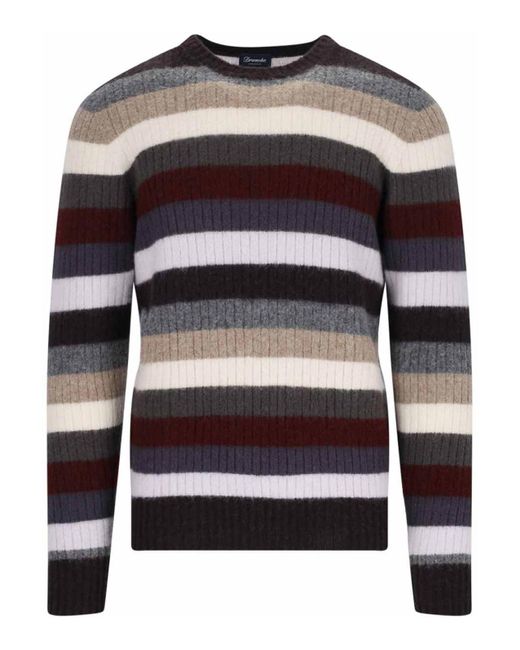 Drumohr Multicolor Striped Shirt for men