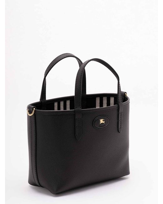 Burberry Black C&L Mini Reversible Tote