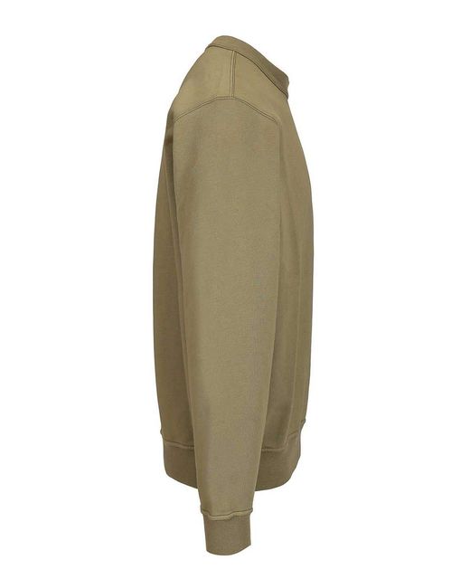 Stone Island Green Crewneck Sweatshirt for men