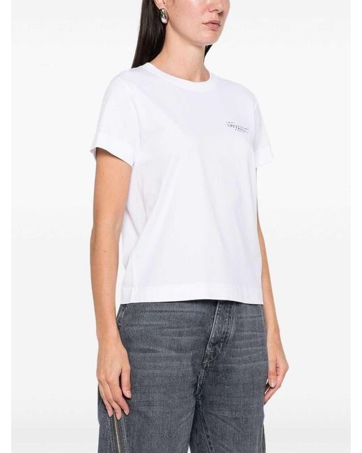 Givenchy White Logo Cotton T-Shirt