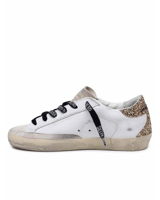 Golden Goose Deluxe Brand White "Super-Star" Sneakers