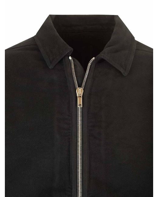 Rick Owens Black Padded Cotton-Moleskin Jacket for men