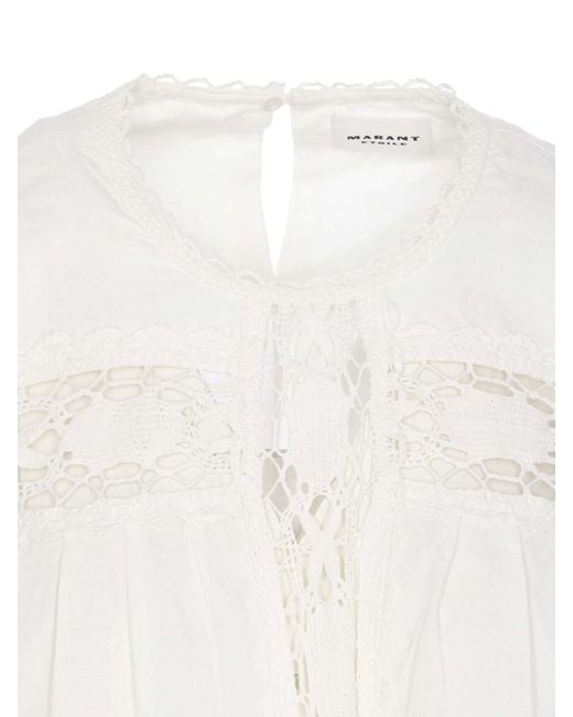 Isabel Marant White Valmira Shirt