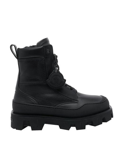 Moncler Black Peak Path Ankle Boots for men
