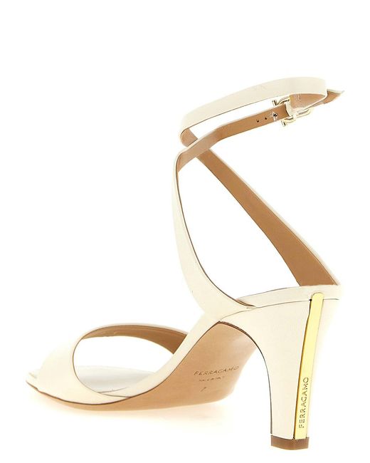 Ferragamo Metallic Teresy Sandals