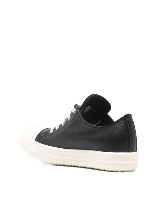 Rick Owens Black Extreme Low Sneakers