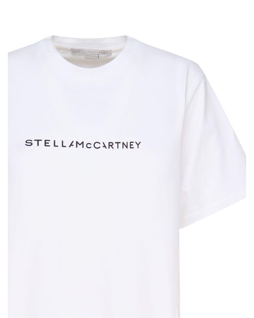 Stella McCartney White Organic Cotton T-shirt Logo