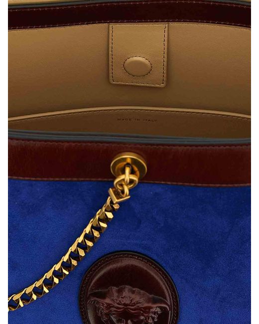 Borsa A Secchiello Piccola di Versace in Blue