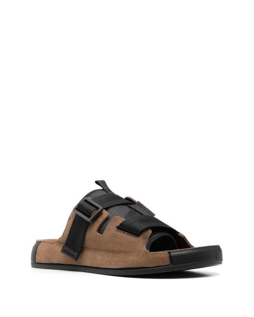 Stone Island Brown Shadow Project Sandals for men