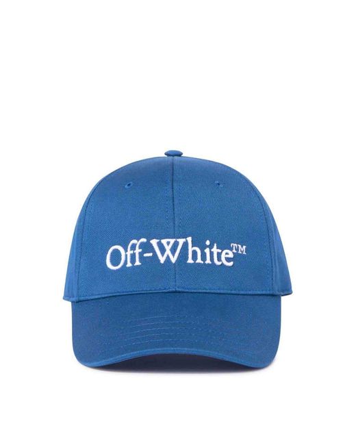 Off-White c/o Virgil Abloh Blue Hat With Logo for men