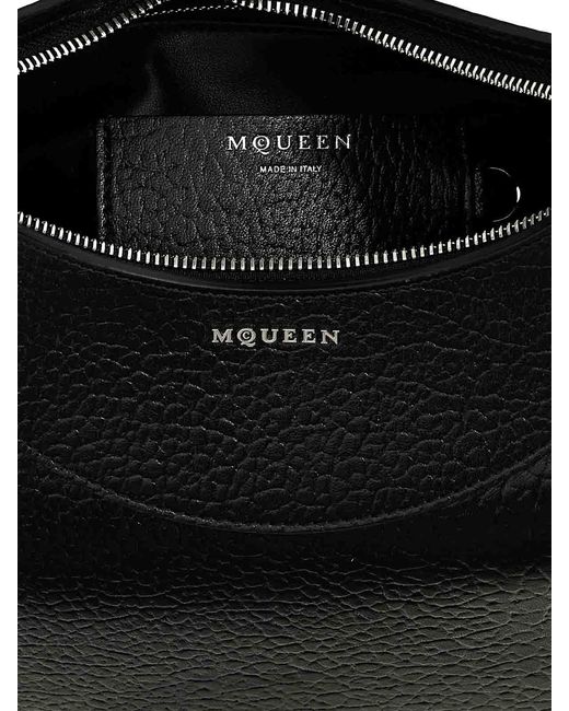 McQueen Black Cross-Bar Handbag