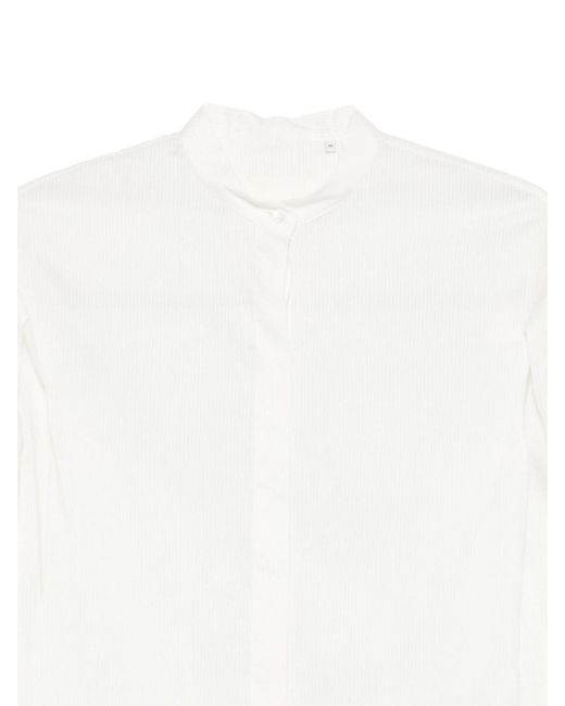 Xacus White Cotton Blend Bridget Shirt