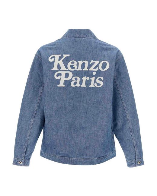 KENZO Blue Coats for men