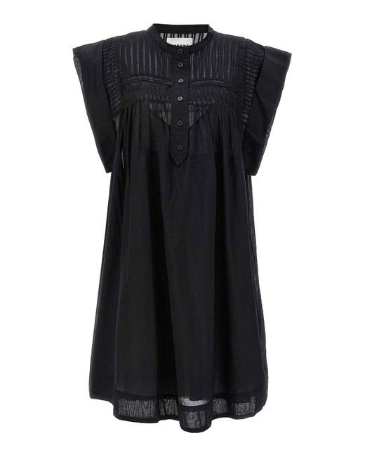 Isabel Marant Black Leazali Midi Dress