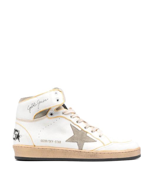 Golden Goose Deluxe Brand White Sky Star Sneakers for men