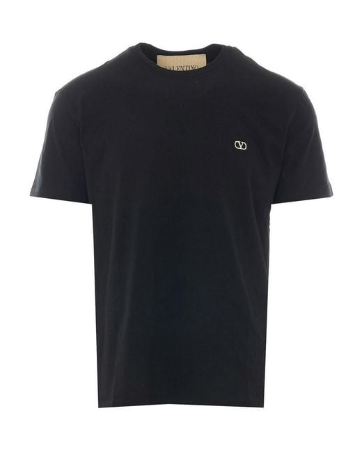 Valentino Garavani Black Vlogo Siganture T-Shirt for men