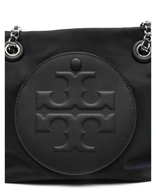 Tory Burch Black Ella Small Nylon Tote