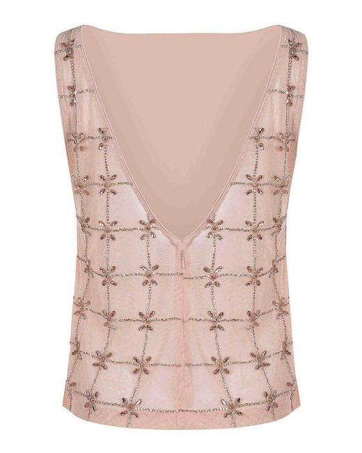 Pinko Pink Top Made Of Polyester