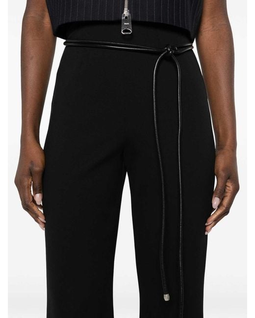 Sportmax Black Flared Trousers