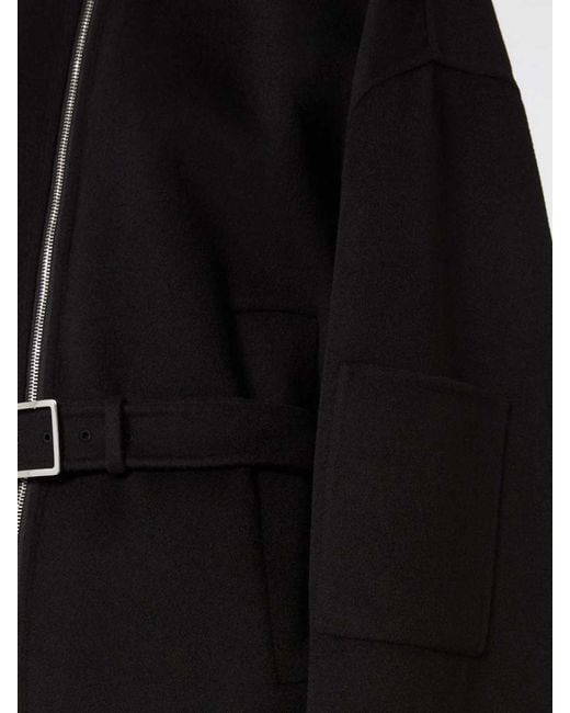 Sportmax Black Agora Oversized Bomber Jacket