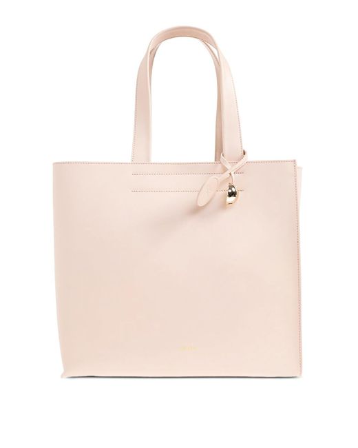 Furla Pink Divide Medium Tote Bag