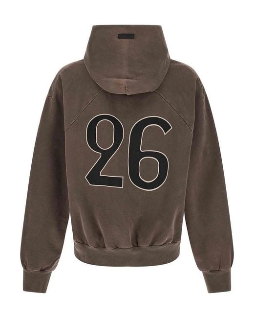 Fear Of God Gray 26 Classic Half Raglan Hoodie for men
