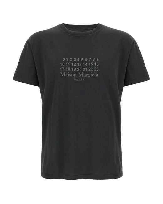Maison Margiela Black Cotton T-Shirt