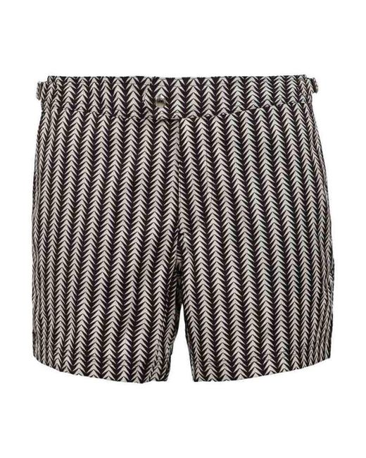 Tom Ford Gray And Nylon Swimsuit for men