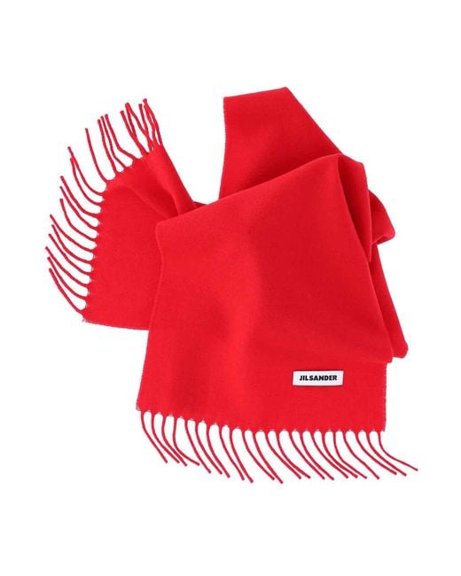 Sciarpa di Jil Sander in Red