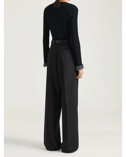 Givenchy Black Double Pleat Trousers