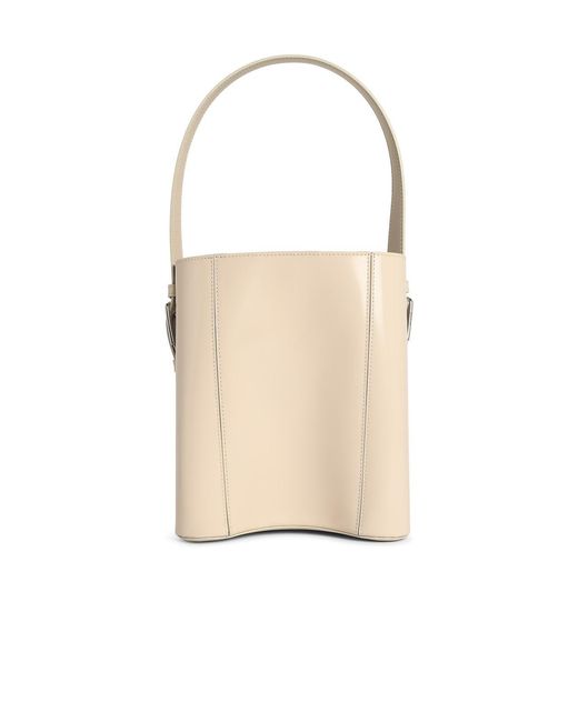 Coperni White Erconomic Bucket Light Leather Bag