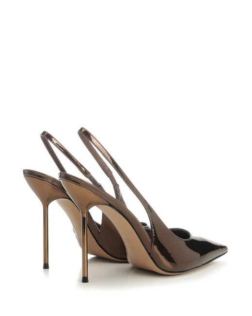 Paris Texas White Lidia Slingback Pumps