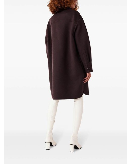 Stella McCartney Purple Press-Stud Fastening Overshirt