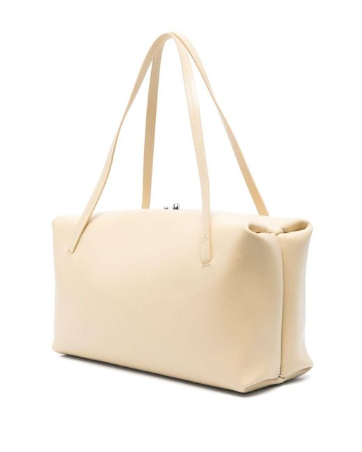 【関税＆送料込み】Jil Sander Medium Goji Pillow Tote Bag I Jil Sander Medium Goji Pillow Tote Bag in Natural | Lyst