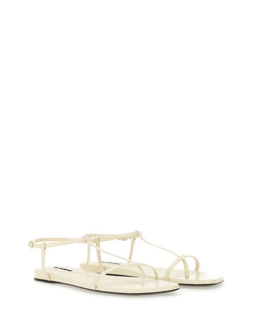 Jil Sander Natural Leather Sandal