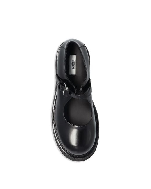 Moschino Black Mary Jane Wedge