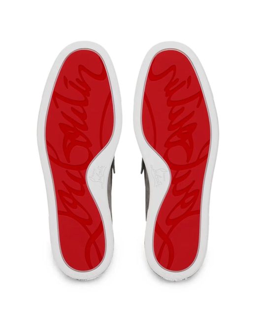 Christian Louboutin Gray The Harold I Flat Crosta Retournee Ds