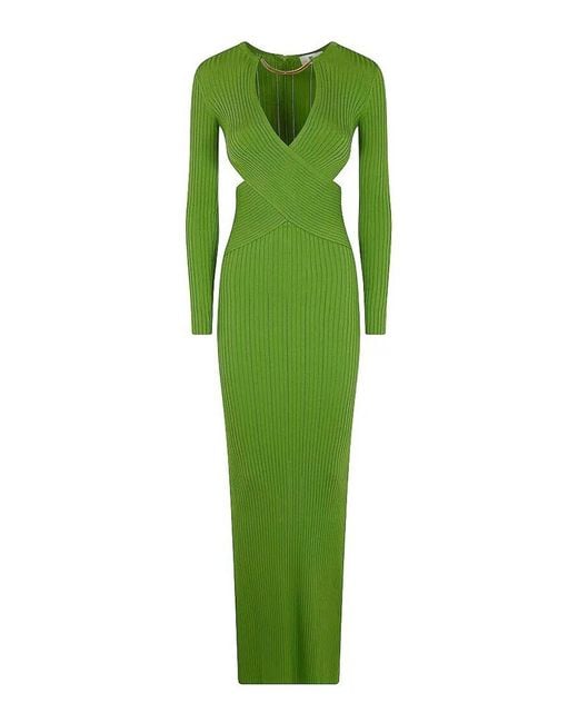 Elisabetta Franchi Green Knit Dress