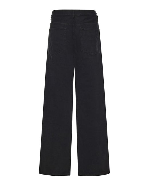 Ann Demeulemeester Blue Flared Cotton Pants for men