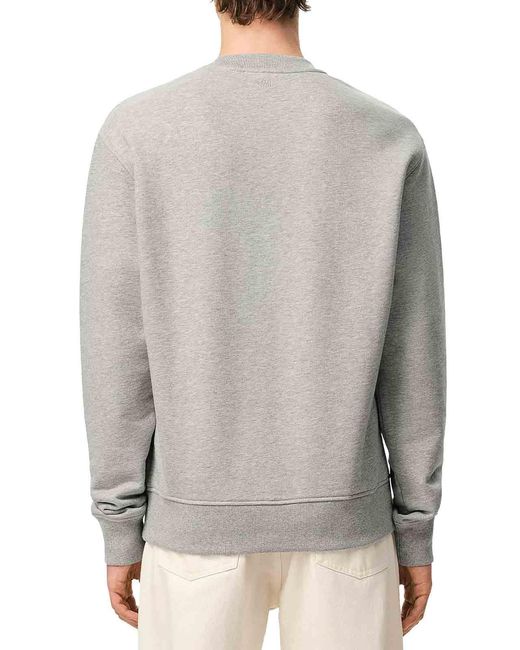 AMI Gray Ami De Coeur Cotton Knit Sweatshirt for men