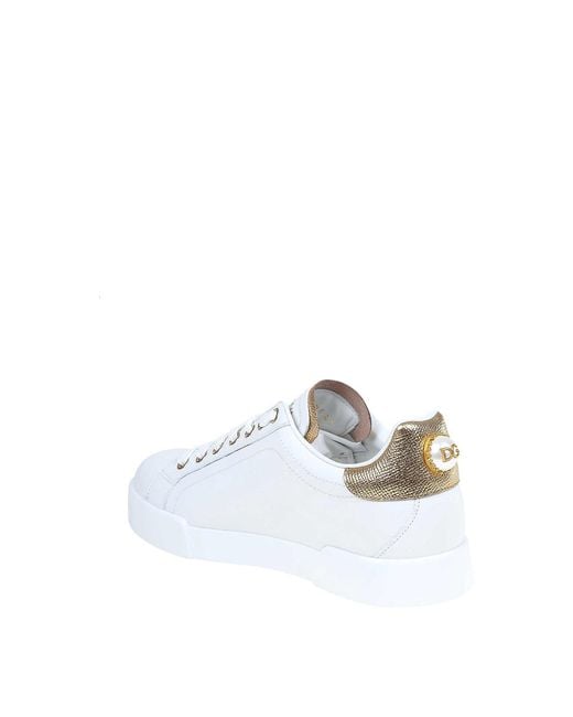 Dolce & Gabbana White Portofino Sneakers