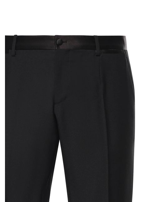 Dolce & Gabbana Black Three-Piece Tuxedo Suit for men